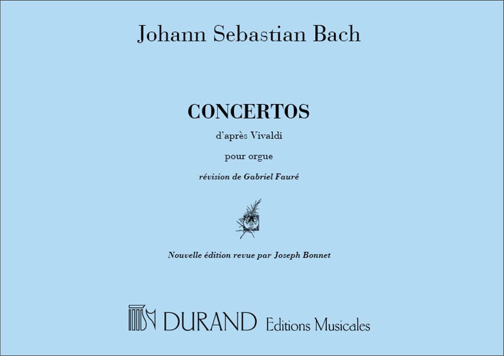 Concertos D'Apres Vivaldi Orgue